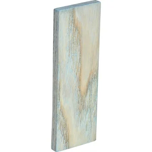 Holzklotz Esche lackiert 80 x 35 x 5 blau