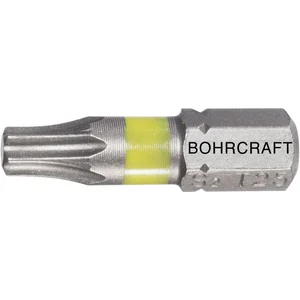 BOHRCRAFT Bit-Einsatz mit Farbring 1/4"sechskant TX 10/25 mm Torx®