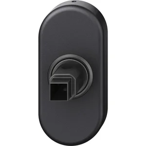 FSB Fenstergriff Adapter-Rosette oval 32,5x70x10 mm,Aluminium schwarz matt