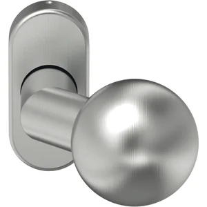 Knopfdrückerlochteil K 160 - auf Rosette, VK: 8 mm, Edst. rostfrei