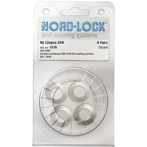 NORD-LOCK Keilsicherungsscheiben NL 12spss-254, Edelstahl A4 - Blister SB-4