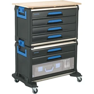 GEDORE Werkzeug-Mobil WorkMo 1110 WMW- 3 B3 m. Arbeitsplatte 789x396x1172 mm