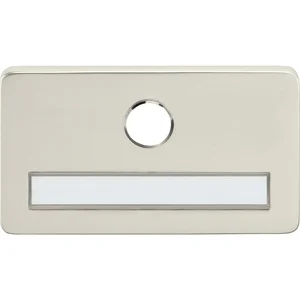 SOLIDO Namensschild ohne Spion, m. Bohrung ø 14 mm, Edelstahl matt