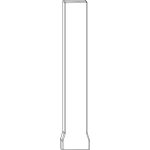 ROTO NX Abdeckkappe Ecklager P Lasche PVC R01.1 natursilber