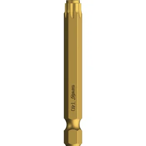 SPAX Bit-Einsatz T-Star 1/4"sechskant T40/50 mm Zapfenführung, Inhalt 5 Stück