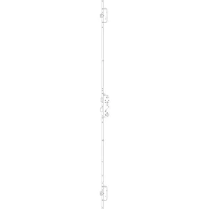 GU MFV-Schloss Secury Automatic DIN, DM 45,Stulp 1750 x 20 x 2,5mm eckig, silber