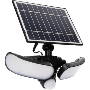 LED`S LIGHT Solar Wandleuchte mit Sensor, IP44, 5000K neutralweiß, schwarz