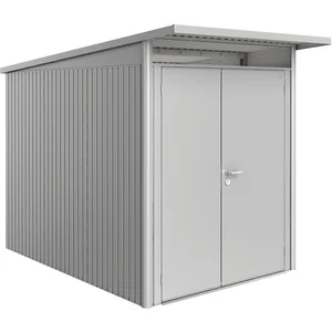 BIOHORT Gerätehaus AvantGarde A3 silber-metallic Doppeltür