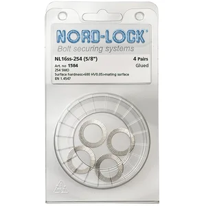 NORD-LOCK Keilsicherungsscheiben NL16ss Edelstahl A4, - Blister SB-4