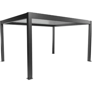 BIOHORT Pergola Gr. 4,5 x 3,5 dunkelgrau/weiß
