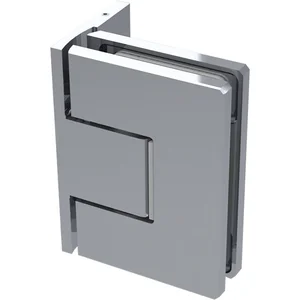Duschtürband 8501N Polymer 90° Glas-Wand, Feststellung,Messing verchromt poliert