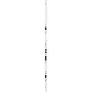 Schließleiste 124Cerbero/134 2flg. links, 1902 x 29 x 9mm, verzinkt silber