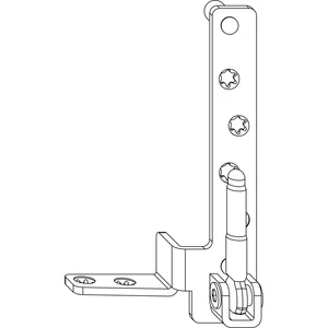 MACO Ecklager MAMMUT 220 kg Holz, 12/18 mm, Tragezapfen 9 mm, titan, rechts