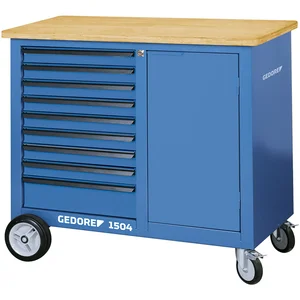 GEDORE Rollwerkbank 1504 1100 x 550 x 985 mm 9 Schubladen