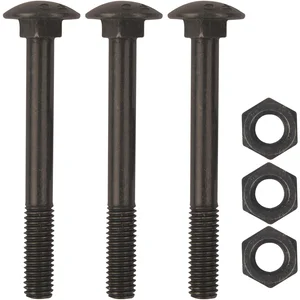 Schraubenset für Langband einseitig 400mm, Schwalbenschwanz, schwarz verzinkt