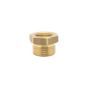 Druckluft Reduziernippel mit IG 1/8" und AG 1/4" aus Messing