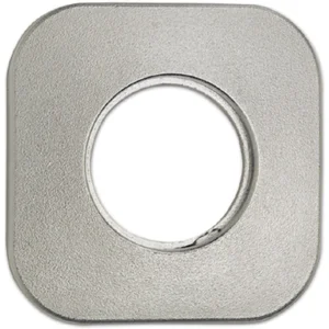 Rosette für Außenzylinder AZ mit Bohrung ø 30 mm, 60 x 60 mm, Stahl vernickelt