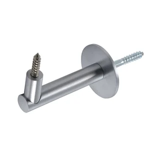 Handlaufträger Rosetten ø 50 mm, Wandabstand 83 mm, Edelstahl verchromt