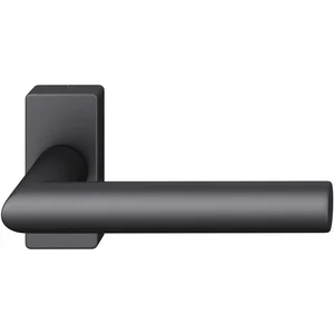 FSB Rahmentürdrücker 09 1076 Hochhaltefeder B eckige Rosette Aluminium schwarz
