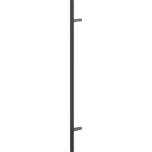 HOPPE Bügelgriff E5724 rechteckig schräg, 1800/1300, Edelstahl schwarz matt