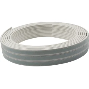 Dichtungsprofil selbstklebend, Typ K, Kunststoff weiß, 1 Stück = 7,5 Meter