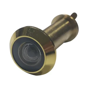 Türgucker ø 14 mm, Weitwinkel 200°, TS 35-55 mm, Messing poliert