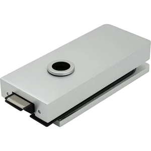 Schloss Studio 1121 unversperrbar, Glas 8 mm, Alu silber eloxiert (10.149)