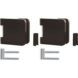 SOLIDO Glastürbandset 2 Office m. Rahmenteil f. Smart Zargen,links,Alu schwarz