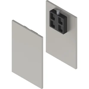 SOLIDO 100/HELM Abdeckkappen-Set Blende H/G mit Abstandsprofil 9 Edelstahl