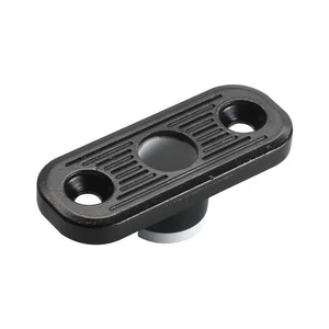 Stangenführung f. Holztüren C= 20 x 50 mm, schwarz beschichtet