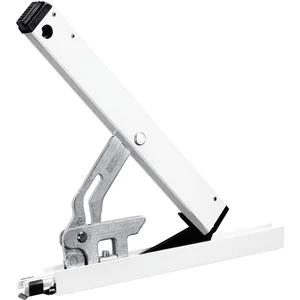GEZE OL90N Öffnerschere ohne Flügelbock, Alu weiß RAL 9016