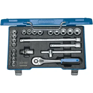 GEDORE Steckschlüssel-Satz 30HMU-10 3/8"vierkant mit Umschaltknarre 22-teilig