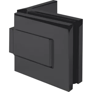 DORMA-Glas Duschtürband MORANO S1 XL 90° Glas-Wand,Messing schwarz matt RAL 9005