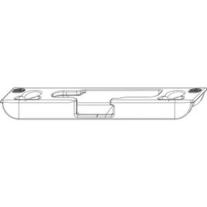MACO Kippschließteil iS waagrecht 4 mm Falzluft, 9V, links, silber (96201)