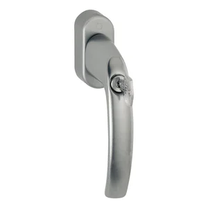 HOPPE Fenstergriff ATLANTA sperrbar Secustik, Aluminium Edelstahl Effekt