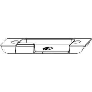 MACO Schließteil, Falzluft 4mm, Versatz 13mm, links, -1 mm Anpressdruck (357672)