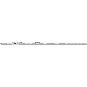 ROTO NT/NX Rundbogen-Bauteil waagrecht L= 480 mm silber
