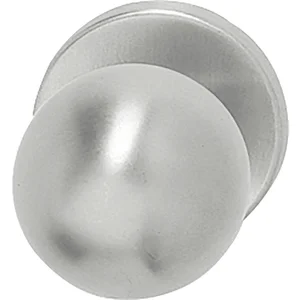 GEOS Türknopf Kugelform fest auf Rosette, Aluminium
