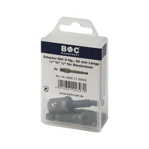 BOHRCRAFT Bit Adapter-Satz 1/4", 3/8", 1/2" Länge 50 mm 3-teilig