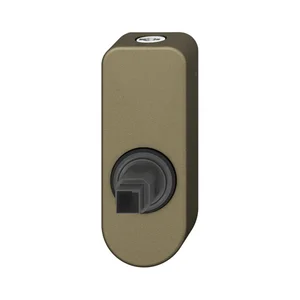 FSB Fenstergriff Adapter-Rosette oval abschließbar, Aluminium mittelbronzefarbig
