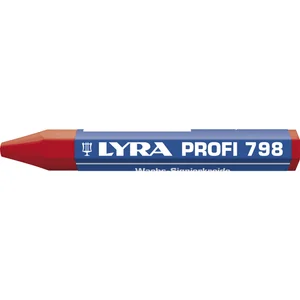 LYRA Wachskreide 798 Sechskantform rot Inhalt 12 Stück
