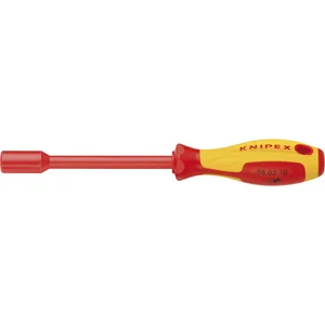 KNIPEX VDE-Steckschlüssel gerade 9803, SW 7 mm, 2K-Griff isoliert, L=237 mm