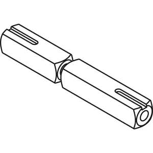 HEWI Vierkantstift geteilt 72.3PS, 9mm, Stahl verzinkt