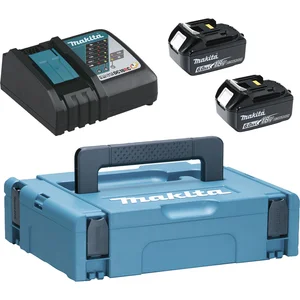 MAKITA Akku-Powerkit 18 Volt / 2 Stück 6,0 Ah Akkus und Ladegerät DC18RC