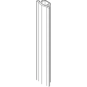 HAWA Dichtungsprofil Wandanschlussprofil L=2500 mm Gummi schwarz
