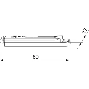 MACO MT Zweitscheregehäuse für PVC, KÖMMERLING Eurodur 3S, silber (54665)
