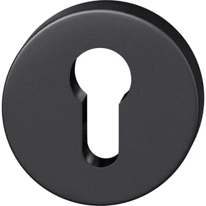 FSB Zylinderrosette rund 17 1735 01510 AGL, Aluminium schwarz matt