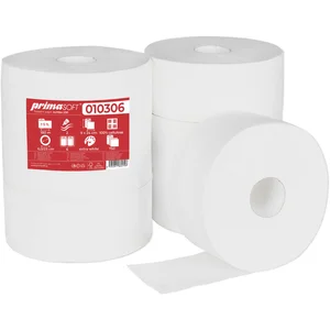 Toilettenpapier Jumbo PrimaSoft 2-lagig, 1 PK = 6 Rollen