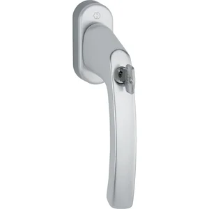 HOPPE Fenstergriff LIÈGE - Sperrzylinder, Vierkant 7x40, 100 Nm, silber eloxiert
