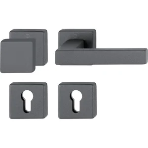 HOPPE Wechselgarnitur AUSTIN feuerhemmend, Aluminium sandschwarz